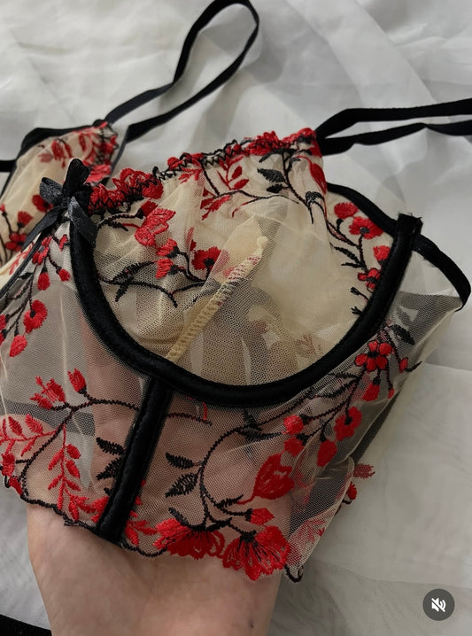 Corset slip en dentelle