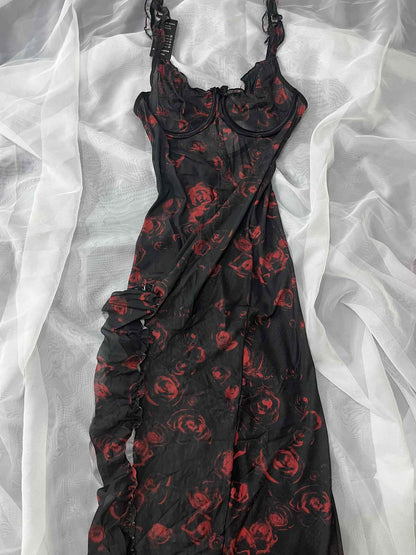 Robe Longue Fluide à Fleurs