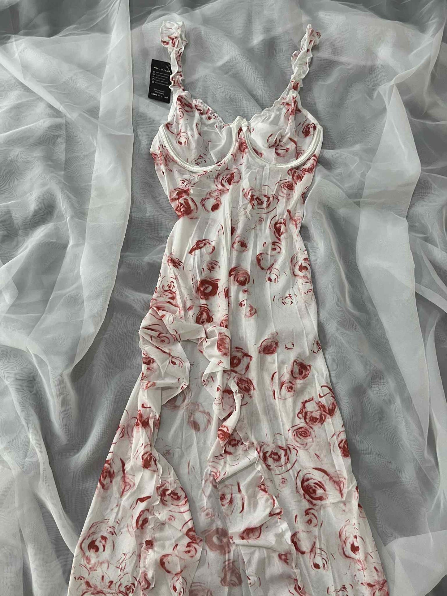 Robe Longue Fluide à Fleurs